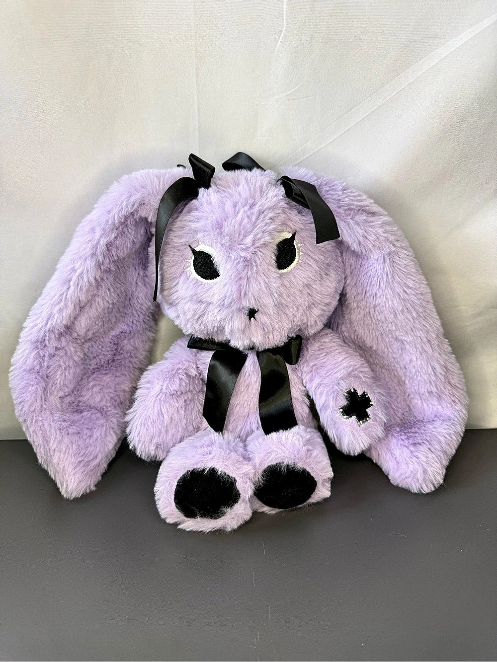 Plushie Dreadfuls Goth Rabbit – Mysterious Purple Bunny – Excellent Condition